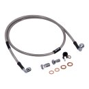 Goodridge brake line front, stainless clear coated