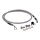 Goodridge brake line front, stainless clear coated