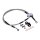 Goodridge brake line rear, stainless clear coated