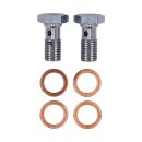Goodridge brake line rear, stainless clear coated