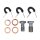 Goodridge brake line front, stainless clear coated