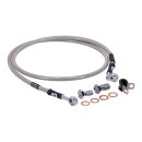 Goodridge brake line front, stainless clear coated