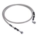 Goodridge brake line front, stainless clear coated