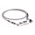 Goodridge brake line front, stainless clear coated