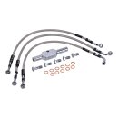 Goodridge brake line front, stainless clear coated