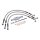 Goodridge brake line front, stainless clear coated