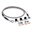 Goodridge brake line front, stainless clear coated