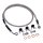 Goodridge brake line front, stainless clear coated