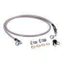 Goodridge brake line front, stainless clear coated