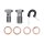 Goodridge brake line front, stainless clear coated