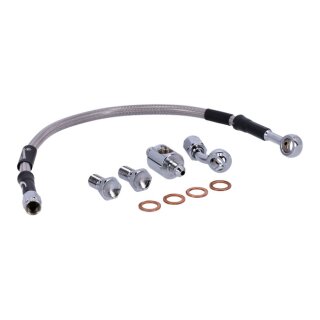 Goodridge brake line rear, stainless clear coated