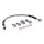 Goodridge brake line rear, stainless clear coated