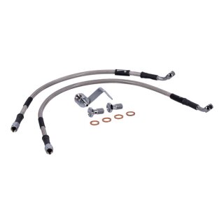 Goodridge brake line rear, stainless clear coated