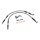 Goodridge brake line rear, stainless clear coated