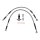 Goodridge brake line rear, stainless clear coated
