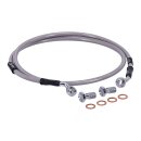 Goodridge brake line front, stainless clear coated