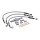 Goodridge brake line front, stainless clear coated
