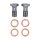 Goodridge brake line front, stainless clear coated
