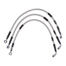 Goodridge brake line front, stainless clear coated
