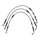 Goodridge brake line front, stainless clear coated