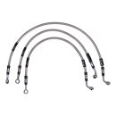 Goodridge brake line front, stainless clear coated