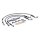 Goodridge brake line front, stainless clear coated