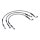 Goodridge brake line front, stainless clear coated