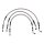 Goodridge brake line front, stainless clear coated