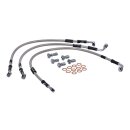 Goodridge brake line front, stainless clear coated