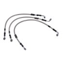 Goodridge brake line front, stainless clear coated