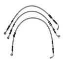 Goodridge brake line front, stainless clear coated