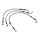 Goodridge brake line front, stainless clear coated