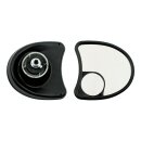 Touring fairing mount mirror kit. Dual Vision, black