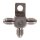 GOODRIDGE T-FITTING, WITH MOUNT TAB. SS