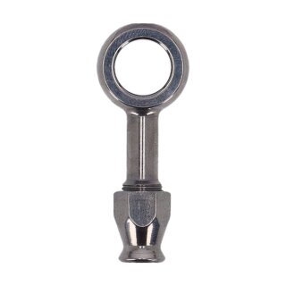 Goodridge, 12mm banjo fitting straight. Stainless