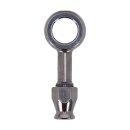 Goodridge, 12mm banjo fitting straight. Stainless