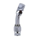 Goodridge, 12mm banjo fitting 20 degree bend. Chrome