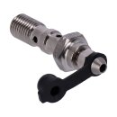 Goodridge, M10 x 1.25 double banjo bolt with bleed nipple