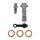 Goodridge, M10 x 1.25 double banjo bolt with bleed nipple