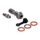 Goodridge, 3/8-24 double banjo bolt with bleed nipple