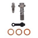 Goodridge, 3/8-24 double banjo bolt with bleed nipple