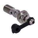 Goodridge, 3/8-24 double banjo bolt with bleed nipple