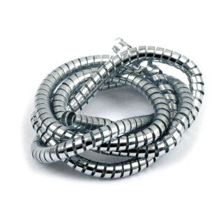 Chrome cable & wire cover, 5ft. (150cm). 10mm ID
