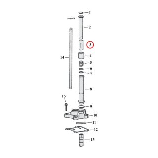 Retainer clip, pushrod cover. 99-up B.T.