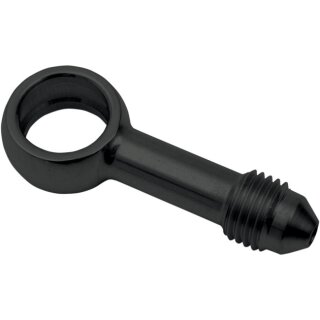 Stahlflex Leitung Banjo Fitting gerade schwarz AN3 11mm 7/16 für Harley Custom