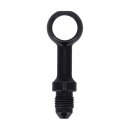 Stahlflex Leitung Banjo Fitting gerade schwarz AN3 11mm 7/16 für Harley Custom