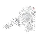 Getriebe Deckel Chrom für Harley Dyna Softail Touring 6 Gang 06-17