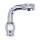 Goodridge, 7/16" (11mm) banjo fitting 90 degree bend. Chrome