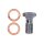 Goodridge hydraulic clutch line kit 69", clear coated