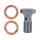 Goodridge hydraulic clutch line kit 77", clear coated